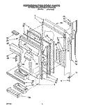 REFRIGERATOR DOOR Diagram and Parts List for KTRI18KBWH00  Whirlpool Refrigerator