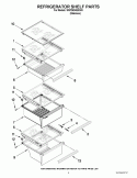 Part Location Diagram of W10256767 Whirlpool Glass Shelf