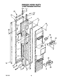 FREEZER DOOR Diagram and Parts List for KSSS36DAW00  KitchenAid Refrigerator