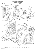 BULKHEAD PARTS Diagram and Parts List for AGD4470TQ0  Admiral Dryer