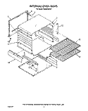 INTERNAL OVEN Diagram and Parts List for SE950PERW7  Whirlpool Range