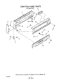 CONTROL PANEL Diagram and Parts List for F8557^1  Whirlpool Range