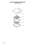 GRILL AND GRIDDLE UNIT Diagram and Parts List for KGCG260SAL1  KitchenAid Cooktop