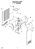 AIR FLOW PARTS Diagram and Parts List for KSRW25CRSS02  KitchenAid Refrigerator