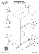 CABINET PARTS Diagram and Parts List for ET8FTKXKT03  Whirlpool Refrigerator
