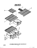 SHELF Diagram and Parts List for RT14CKXVW12  Roper Refrigerator