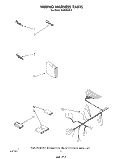 WIRING HARNESS Diagram and Parts List for DU4500XR2  Whirlpool Dishwasher