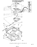 MACHINE BASE Diagram and Parts List for LA7899XPW3  Whirlpool Washer