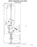 BRAKE AND DRIVE TUBE Diagram and Parts List for LA5570XPW5  Whirlpool Washer