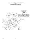 Part Location Diagram of 338230 Whirlpool Burner Box Top