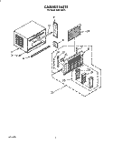 CABINET Diagram and Parts List for ACE184XY1  Whirlpool Air Conditioner