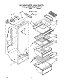 REFRIGERATOR LINER Diagram and Parts List for ED20PKXAN02  Whirlpool Refrigerator