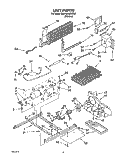 UNIT Diagram and Parts List for 3XARG475WP00  Whirlpool Refrigerator