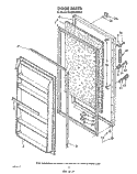 DOOR , LIT/OPTIONAL Diagram and Parts List for EV190FXWW01  Whirlpool Freezer