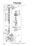 GEARCASE Diagram and Parts List for LA5200XTG1  Whirlpool Washer