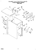 CABINET AND CONTROL Diagram and Parts List for TC900QPDQ1  Whirlpool Trash Compactor