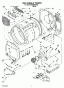 BULKHEAD PARTS, OPTIONAL PARTS (NOT INCLUDED) Diagram and Parts List for 8TCEM2760KQ1  Whirlpool Dryer