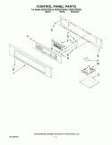 CONTROL PANEL PARTS Diagram and Parts List for KEBS107SSS04  KitchenAid Wall Oven