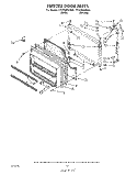 FREEZER DOOR Diagram and Parts List for ET22DMXWN00  Whirlpool Refrigerator