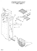 FREEZER LINER Diagram and Parts List for ED25GWXEW00  Whirlpool Refrigerator