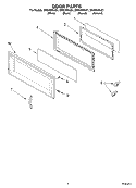 Part Location Diagram of 8169481 Whirlpool Outer Door Frame - White