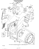 SECTION Diagram and Parts List for KEYE760WAL0  KitchenAid Dryer