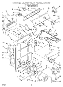 CONTROLS AND REAR PANEL Diagram and Parts List for 6LSS5232DQ0  Whirlpool Washer