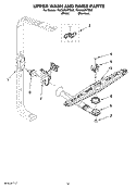 UPPER WASH AND RINSE PARTS Diagram and Parts List for 7GU2455XTSQ0  Whirlpool Dishwasher