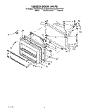 FREEZER DOOR Diagram and Parts List for ET20DKXWW03  Whirlpool Refrigerator