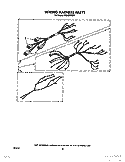 WIRING HARNESS, LIT/OPTIONAL Diagram and Parts List for RF310PXXW1  Whirlpool Range