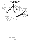 DOOR AND LATCH Diagram and Parts List for KUDI21DS2  KitchenAid Dishwasher