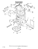 FRAME Diagram and Parts List for TU8000XRP2  Whirlpool Trash Compactor
