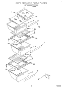 REFRIGERATOR SHELF Diagram and Parts List for SS27AQXHW00  Whirlpool Refrigerator