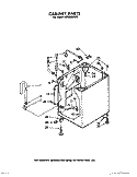 CABINET Diagram and Parts List for LB3000XKW0  Whirlpool Washer