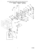MAGNETRON AND AIR FLOW Diagram and Parts List for KEMS306XBL4  KitchenAid Wall Oven