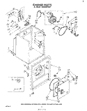 SECTION Diagram and Parts List for LE5650XKW0  Whirlpool Dryer