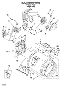 BULKHEAD PARTS, OPTIONAL PARTS (NOT INCLUDED) Diagram and Parts List for IP82001  Inglis Dryer