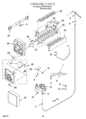 ICE MAKER, OPTIONAL Diagram and Parts List for KSRS25FGSS13  KitchenAid Refrigerator