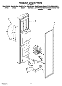 FREEZER DOOR PARTS Diagram and Parts List for GS6NVEXST03  Whirlpool Refrigerator