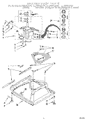 MACHINE BASE Diagram and Parts List for LLT8244AW0  Whirlpool Washer