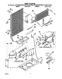 UNIT Diagram and Parts List for ET14ZKYAN00  Whirlpool Refrigerator