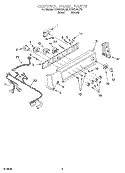 CONTROL PANEL Diagram and Parts List for KAWS750JQ0  KitchenAid Washer