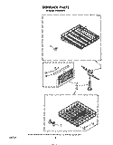 DISHRACK Diagram and Parts List for DP6000XRP2  Whirlpool Dishwasher