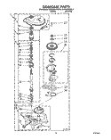 GEARCASE Diagram and Parts List for KAWE460WWH2  KitchenAid Washer