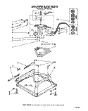 MACHINE BASE Diagram and Parts List for LA5100XTF1  Whirlpool Washer