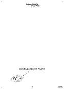 MISCELLANEOUS Diagram and Parts List for DU9450XB0  Whirlpool Dishwasher