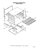 INTERNAL OVEN Diagram and Parts List for FGP325VW1  Roper Range