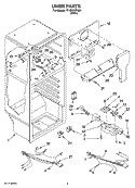 LINER PARTS Diagram and Parts List for IT18DKXSQ01  Inglis Refrigerator