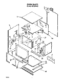 OVEN Diagram and Parts List for RB160PXYQ0  Whirlpool Wall Oven