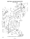 CONTROLS AND REAR PANEL Diagram and Parts List for LA5580XSW2  Whirlpool Washer